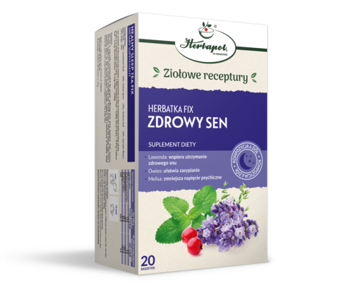 Herbatka Zdrowy Sen Herbapol 20 Fix 1,5g - Wsparcie Naturalnego Snu