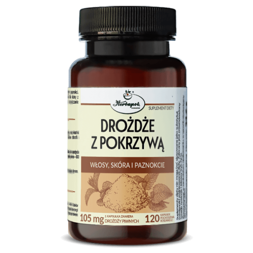 Drożdże z pokrzywą 120 kapsułek