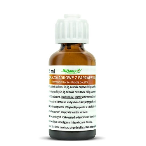 Krople Żołądkowe z papaweryną 35ml Herbapol w Krakowie SA - Lek OTC