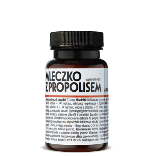 MLECZKO z propolisem i witaminą C 30 kapsułek