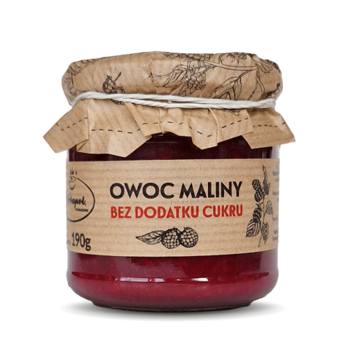Owoc maliny bez dodatku cukru 190g