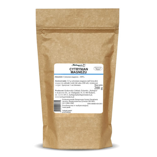 Cytrynian magnezu 200g