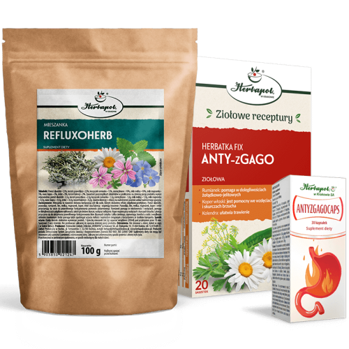 Zestaw na reflux, niestrawność i odbijanie