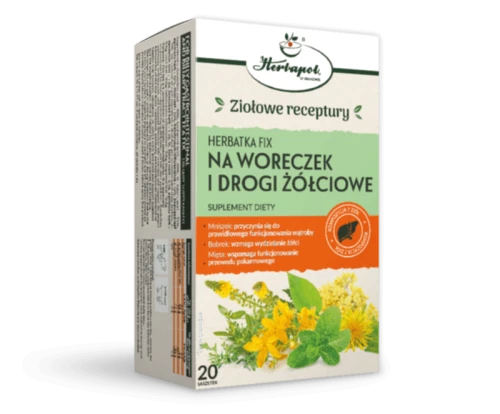 Herbatka fix Na Woreczek i drogi żółciowe